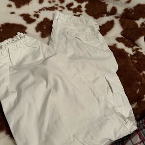 White Cargo Pants